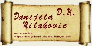 Danijela Milaković vizit kartica